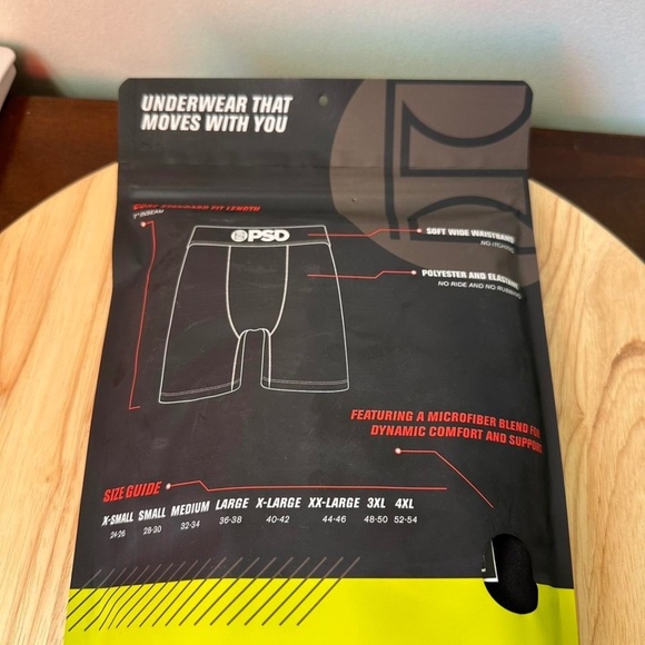 PSD 3 Pack Premium Boxer Briefs Core Standard All Black Sizes Medium & XL NEW - Picture 3 of 3